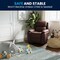 Flash Furniture Kids Recliner, 26" to 39" x 28", Upholstery Color: Brown BT-7985-KID-BRN-LEA-GG - alternate 9